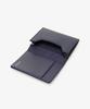 Afternoon Tea Living Business Card Case/Organizer HQ43, Genuine Leather Business Card Case with Flower Charm / Afternoon Tea PREMIUM, Navy