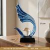 Modern Luxury Resin Decorative Figurine Living Room Office Home Decor Elegant Gift Blue Accent Piece