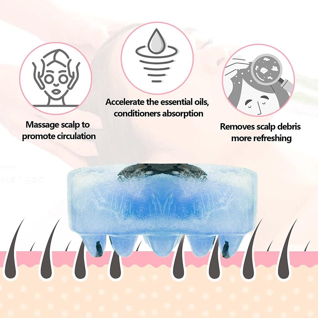 Silicone Molds Silicone Material Scalp Massager Hair Comb Mold Massage Bar Shape Hair Brush Mold For Hair Care Routine Gift