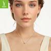 Bead Collarbone Chain Pendant Necklace, Simple, Fashionable And Elegant 925 Sterling Silver Necklace.
