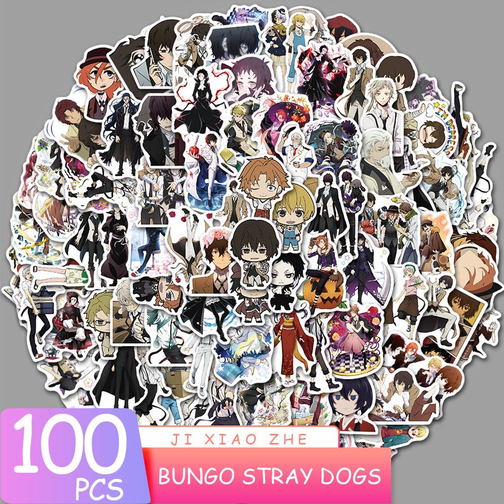 Japanese 100pcs Anime Collection Graffiti Stickers For Notebooks Laptops
