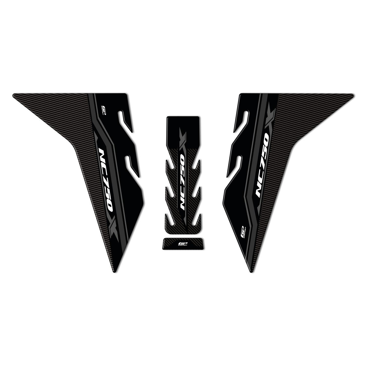

GP Composite Honda NC 750 X 2021-2024 Compatible Tank Pad Set Black