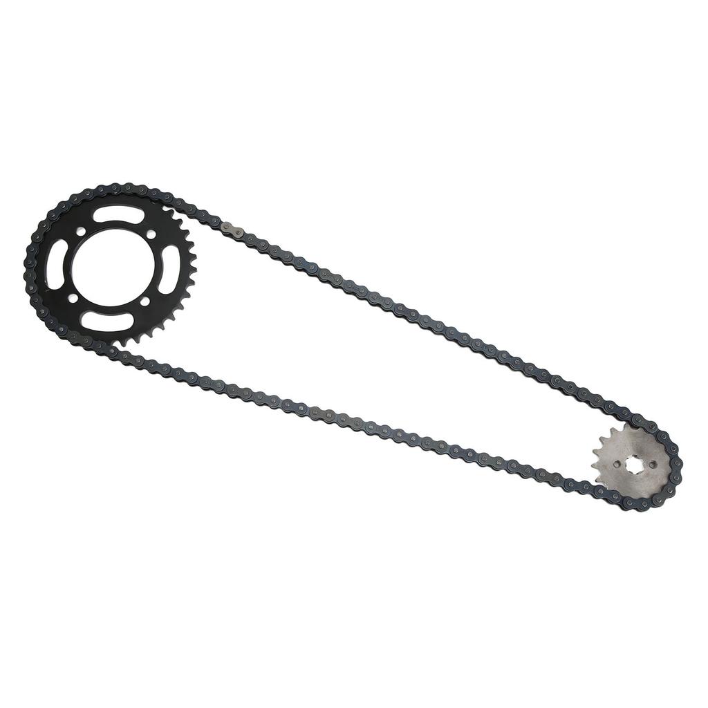 420 Chain 155mm 37T Rear 420 17T Front Sprocket Universal for 50cc to 125cc Dirt Mini Bikes ATV Go Kart