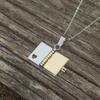 Stainless Steel LOVE Envelope Necklace Blank Pendant