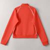 Women's Stand Up Collar Zipper Sports Casual Short Jacket Long Sleeved Cardigan Jacket
