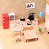 1 Stück 1/12 Puppenhaus Miniatur Möbel Zubehör Simulation Schlafzimmer Modell Holzschrank DIY Dekoration