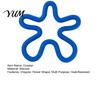 Heat Insulation Bowl Pad Silicone Coaster, Irregular Flower Shape, Kitchen Countertop Protector, Non-slip Multi Purpose Coaster Trivet for Hot