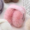 Thick Warm Winter Warm Earmuffs Solid Color Folding Earflap Fluffy Plush Ear Warmer
