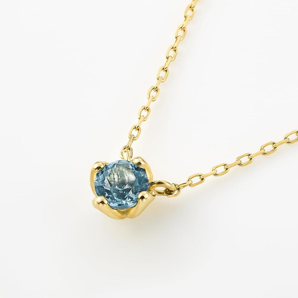 Official November Birthstone Necklace in 10K Yellow Gold with Blue Perfect for Birthdays and Includes Jewelry Product 112536123026 4℃ Topaz, Gifts,