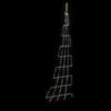 LED Christmas Tree with Ground Spikes Multicolored 511 cm Metal