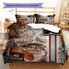 Philadelphia Flyers Logo Pattern Bedding Set Quilt Cover Pillowcase Home Decor Gift (1 * duvet cover + 2 * pillowcase, without core)