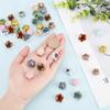 arricraft 40 Pcs Ceramic Handmade Beads, Fancy Antique Glazed Ceramic Star Spacer Beads Kit Pentagram Bead Charm Pendant for Necklace Bracelet