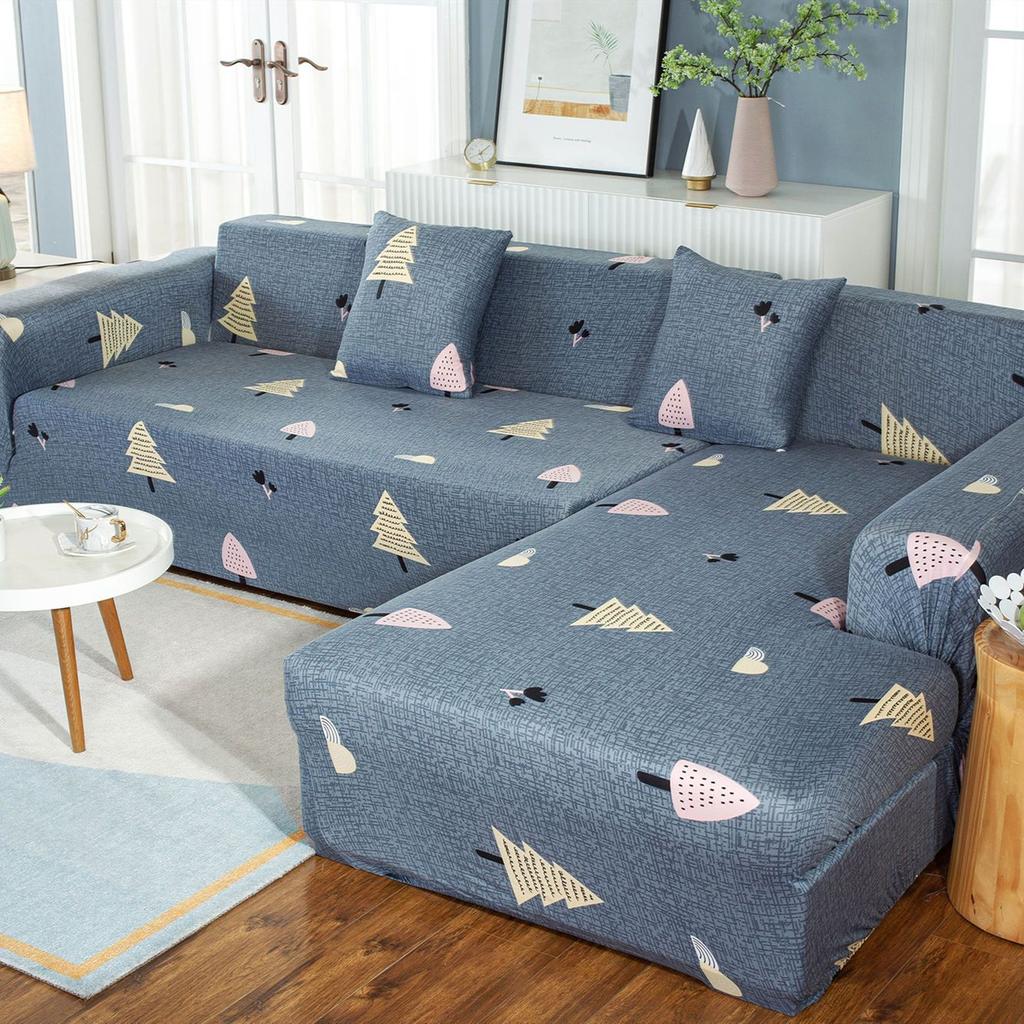 Geometry Printing Sofa Seat Cushion Cover Funiture Protector L Shape Corner Armchair Elastic Sofa Cover for Living Room Home
