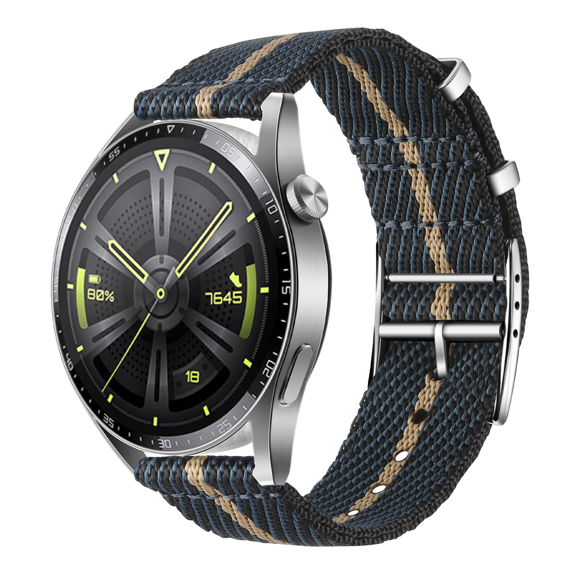 

Ремешок для часов из нейлона для Huawei Watch 3 pro GT3 GT2 42 мм 46 мм для Mi Watch S1 Pro/Watch color 2 20 мм 22 мм ремень браслет Correa For Mi Watch Color 2