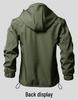 Herr 2024 Grön Taktisk Softshelljacka - Vinter Slitstark Militär Arbetskläder Set