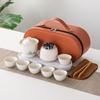 Business Gifts Travel Tea Set Kuaike Cup One Pot Three Cups Portable Cover Bowl Small Set Outdoor High-end Kung Fu Set