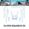 For BYD SEALION 07 EV 2024 2025 TPU Car Navigation Screen Film Gearbox Protective Sticker Anti-scratch Interior Accessories