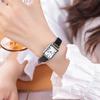 Classic Vintage Small Square Simple Advanced Student Leather Watch Ladies Exquisite Versatile