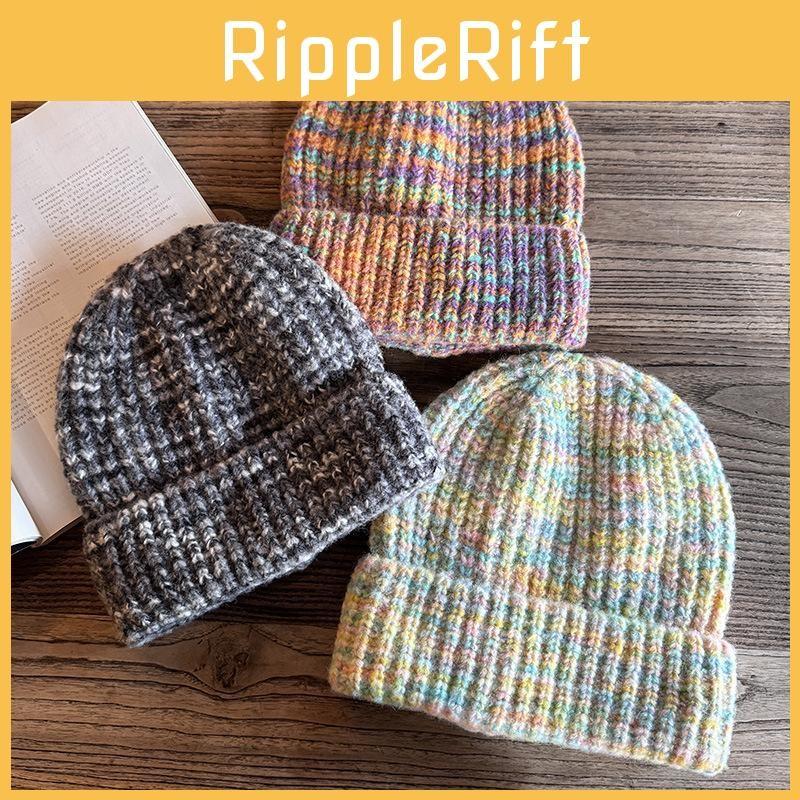 Women Colored Fashion Casual Thick Warm Knitted Hat For Winter Outings Use