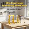 3Pcs Yellow Honey Bucket Rack Portable Uncapping Tank Holder Beehive Frame Holder  Beekeeping