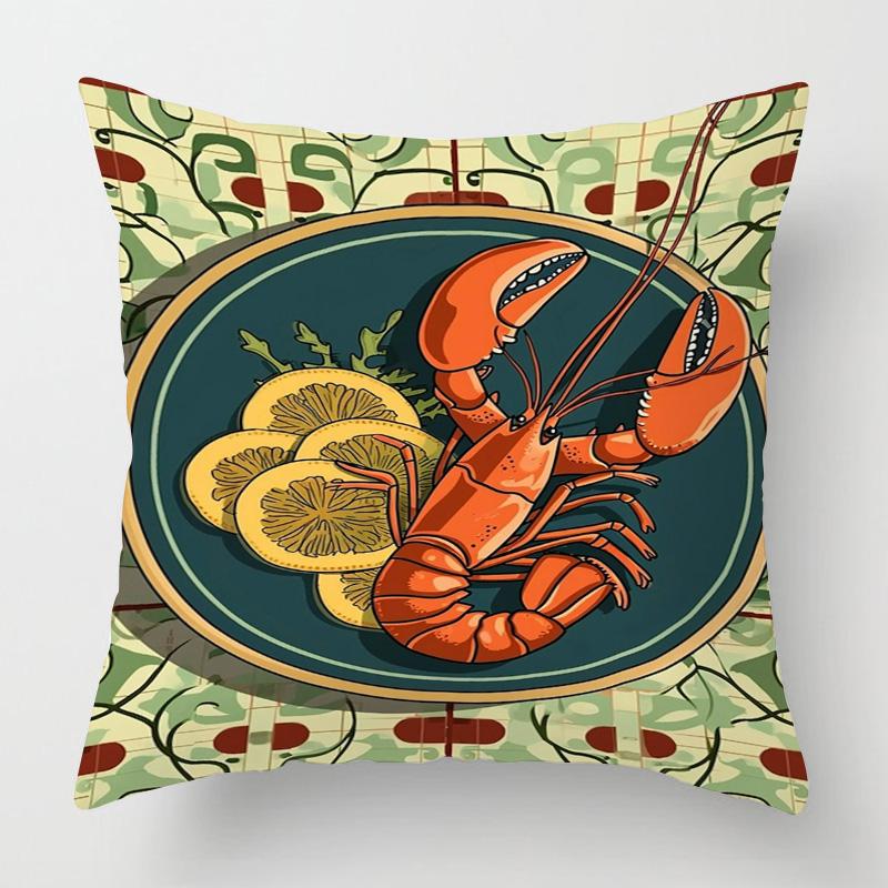 Marine Life Theme Pillow Case Home Living Room Sofa Decorative Cushion Cover 45X 5Cm 50X 50Cm Machine Washable Beach Style