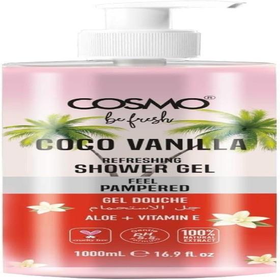 

COSMO Be Fresh Body Shower Gel | Refreshing Hydration & Invigorating Scent for All Skin Types | 1000ml (Coco Vanilla)