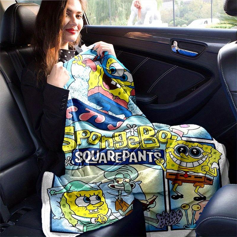 1pc, SpongeBob SquarePants Throw Blanket, Soft & Cozy Blanket for Couch, Bed, Travel, Camping, Car, Beach, Office Nap, Perfect Gift for FriendsA037