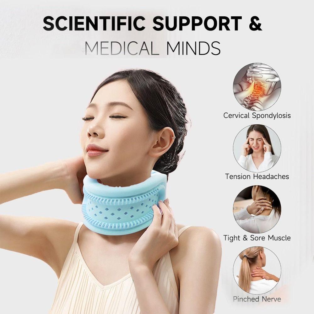 Soft Breathable Cervical Collar Ice Silk Neck Protectors  for People With Forward Neck