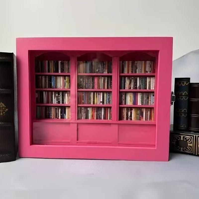Creative Anti-Anxiety Bookshelf Miniature Book Match Boxes Gift Shake Away Your Anxiety Doll House Decoration Gifts
