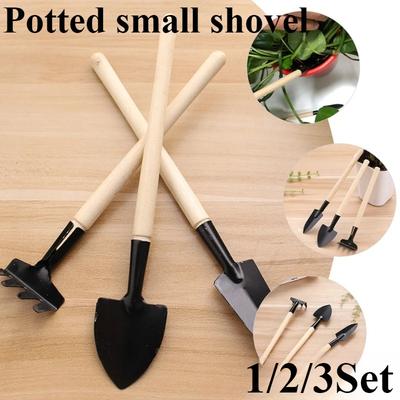 1/2/3Set Gardening Tools Three-Piece Set Mini Garden Tools Multi-Function Shovel Harrow Shovel Household Plant Pine Soil Shovel