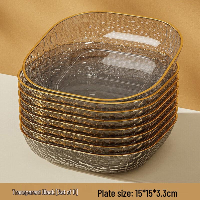 Nordic Style Plastic Snack & Bone Spit Plate