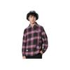 Li-Ning Badfive Plaid Letter Print Loose Casual Long Sleeve Shirt Men Tops Obsidian-Grey Dream-Pink Asphalt-Grey AFDT855-2