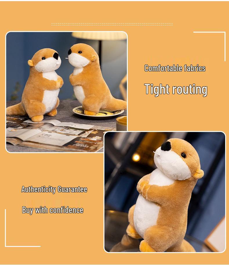 Nezha-Style Marmot Plush Toy - Soft Simulation Doll Birthday Gift