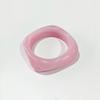 Exaggerated Big Irregular Square Acrylic Chunky Bangle for Women Summer Candy Color Resin Wide Bracelets Couple Jewelry Gifts