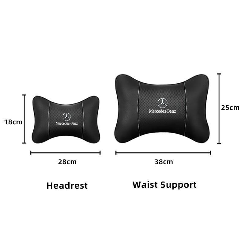 GLC GLB Car Seat Headrest Waist Pillow Head Neck Lumbar Support For Mercedes Benz AMG GLE GLS CLS GLC CLA GLA GLK ML C197 R231