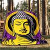 1pc Spiritual Decor Throw Blanket Polyester Fiber, Lightweight Flannel, Soft & Warm, All Season Use for Outdoor, Camping Digital Print