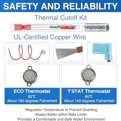 91447 and 93866 RV Water Heater Thermal Cutoff and ECO Thermostat Kit Replacement for Atwood Gas Electric Water Heaters