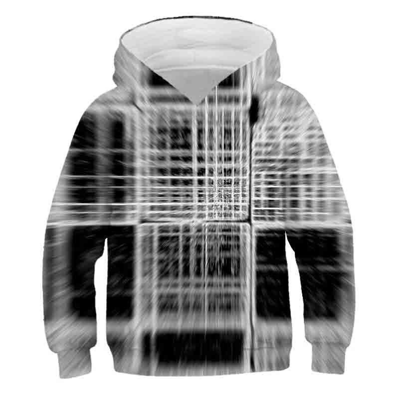 

Осенний новый топ с капюшоном и длинными рукавами для визуального воздействия, детский забавный крутой повседневный забавный топ с героями мультфильмов 160