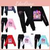 Kpop Hunters Demon Pattern Print Kids Hoodie Pants Set Fashion Clothing Gift