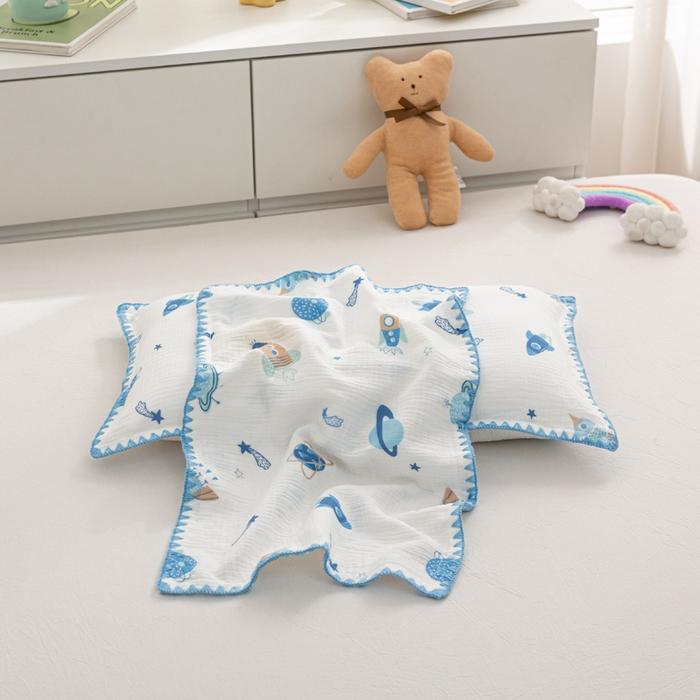 2pc Summer Kids Cotton Cartoon Pillowcase 30x50/48x74cm,A-Type Car Animal Pillow Cover,Cute Pillow Case,Home Dormitory Bedding,