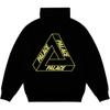 Palace Glow Tri-Ferg Hood Black Unisex Tops P27CS174