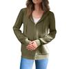 Women's Fashion Casual Sweatshirt Loose Zipper Cardigan Long Sleeve Hooded Jacket