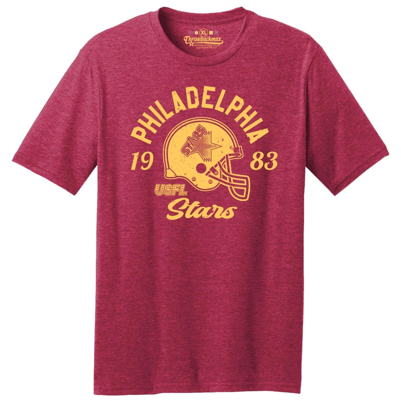 Philadelphia Stars 1983 USFL Football TRI-BLEND Tee Shirt - Eagles, Flyers M