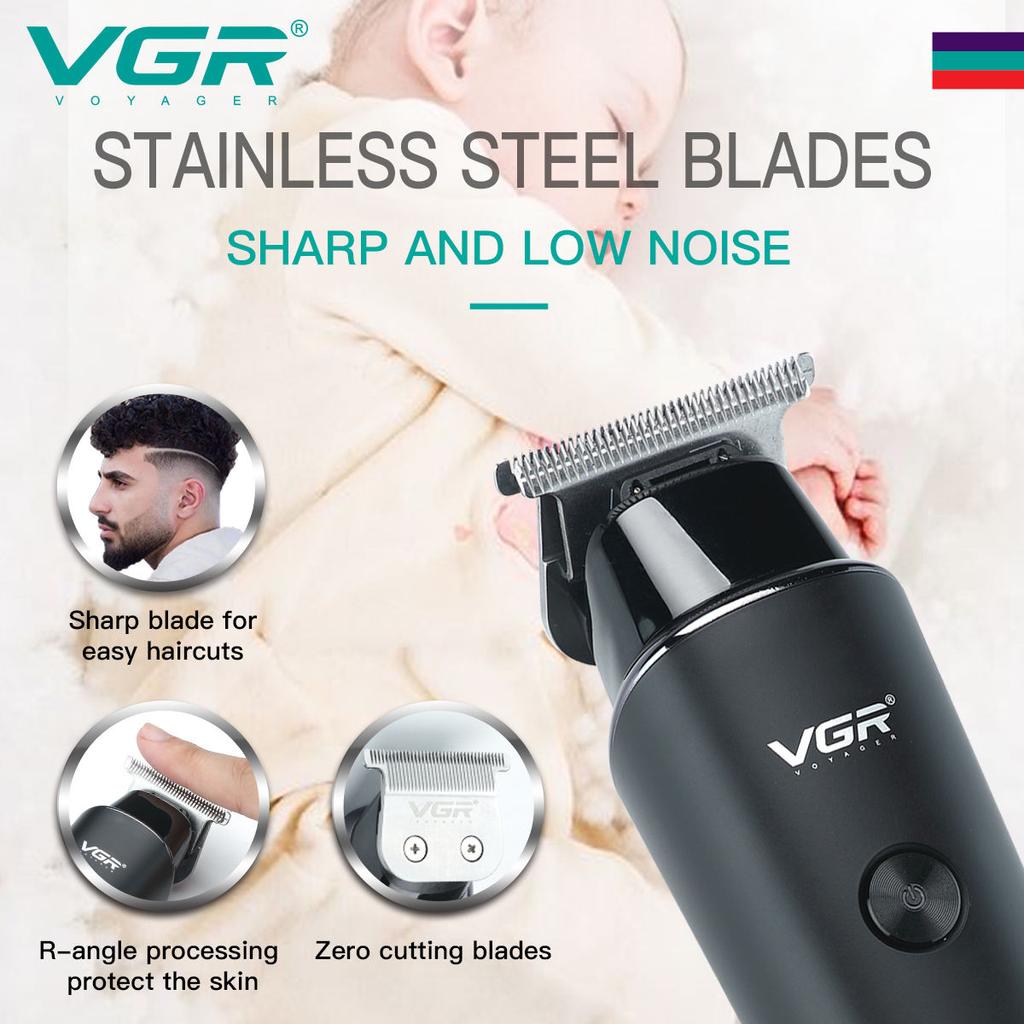VGR V-933 Hair Clipper Rechargeable Hair Trimmer Electric Beard Shaver Wireless Barber Haircut Oil Head Clipper Oil Head Clipper for Men Home Haircut