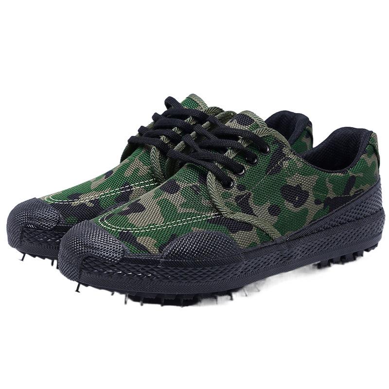 Jiefang Shoes Men and Women Wear-resistant Non-slip Camouflage Field Farmland Training Labor Insurance Rubber Shoes Breathable Security Construction