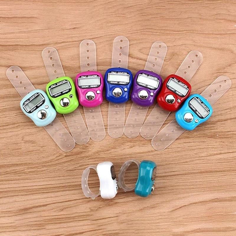 Fingerzähler Kompass LED Elektronischer Handzähler Klickzähler Ring