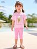 Little Maven Summer Short Sleeve Girls' Cute European and American Set