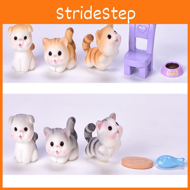 Delightful Cartoon Cat Design Mini Cat Dolls Ideal For Creative Cake Decorations And Gifts