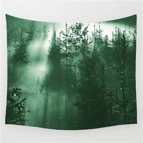 

Гобелен с принтом «Туманный лес», настенный гобелен из полиэстера 150 см x 130 см 130cmx150cm