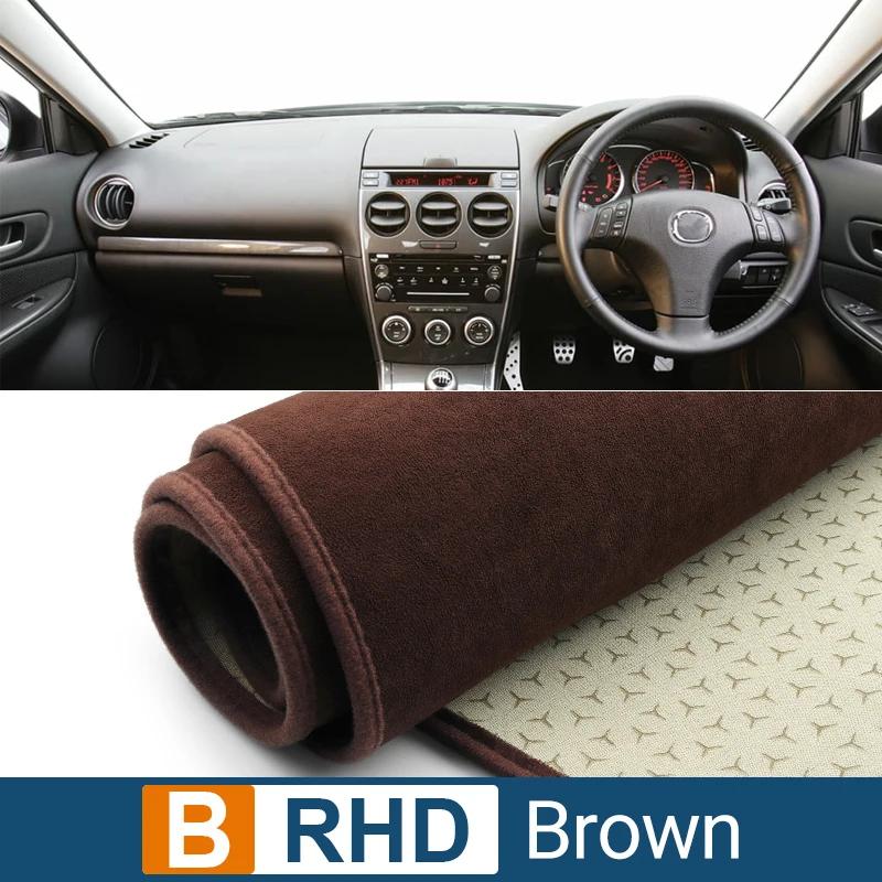 Car Dashboard Cover Avoid Light Pad Sun Shade Case Anti-UV Carpets Non-Slip Mats For Mazda 6 GG 2002 2003 2004 2005 2006 2007